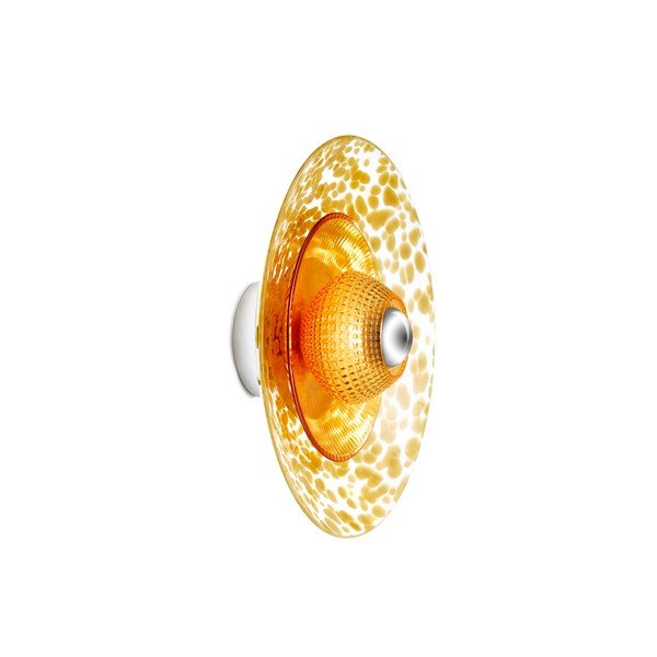 Disco Rama wall light sconce amber angle