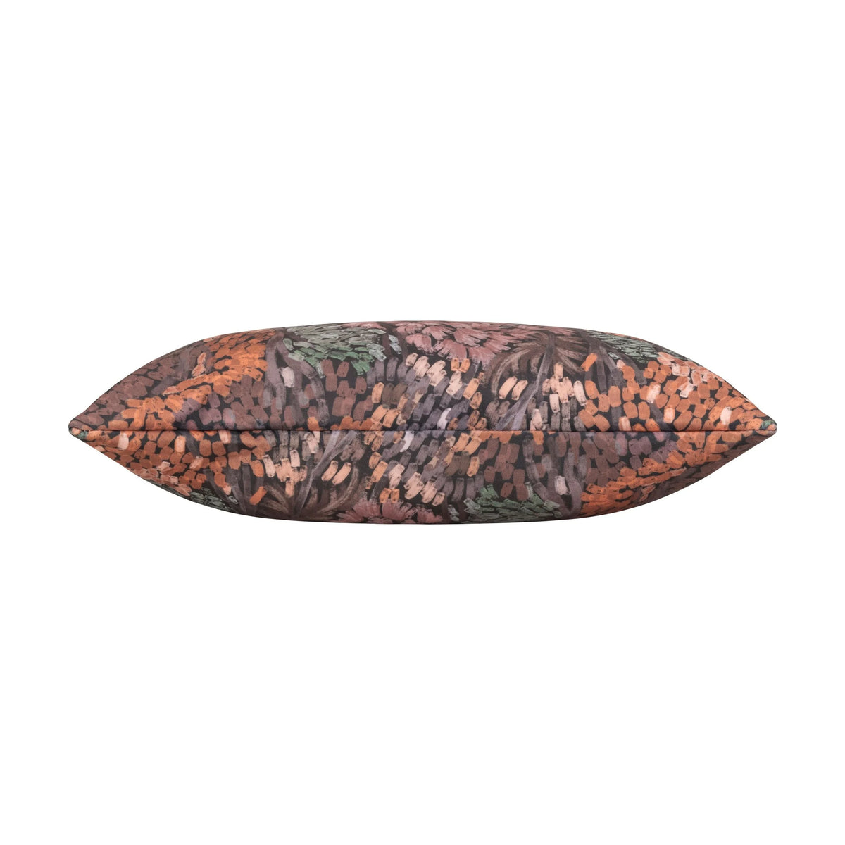 Calabria Twilight Velvet Pillow, side view