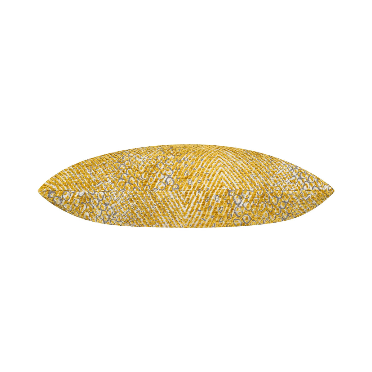 Golden Hide Pillow, side profile in gold