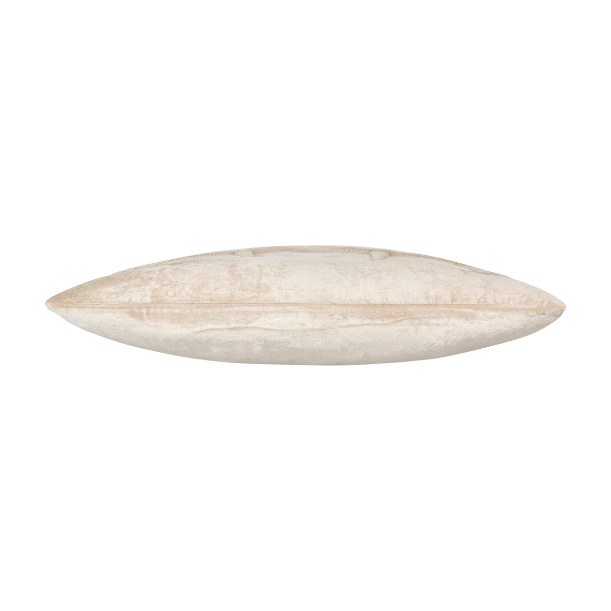 Denver Longhorn Pillow in Ivory, side profile view