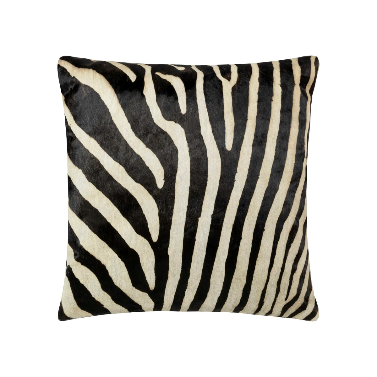 Denver Zebra Printed Genuine Hairon Hide Pillow by Maison Burgos