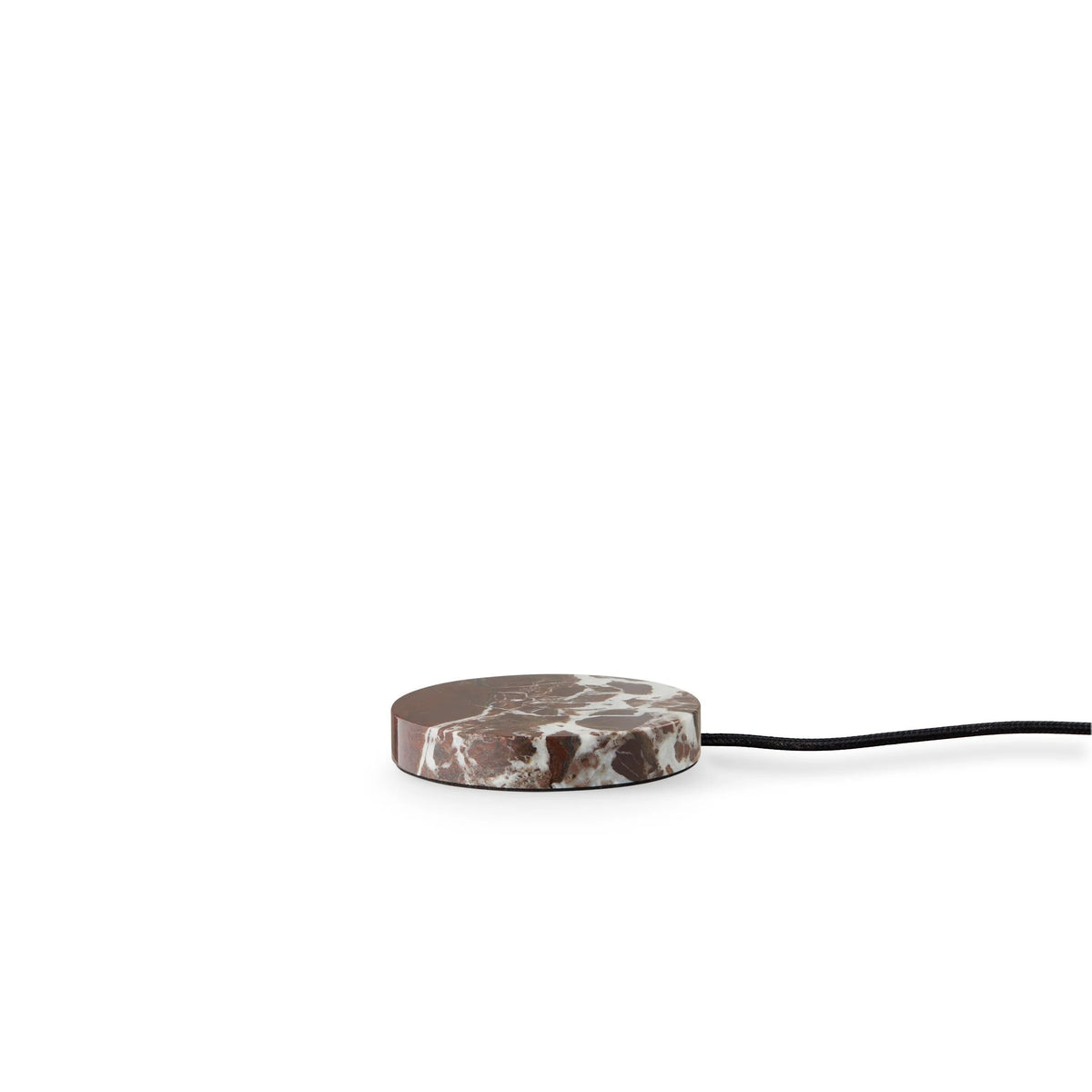 Trip 2 Table Lamp – Burgundy | Opal burgundy marble charging dock with cable