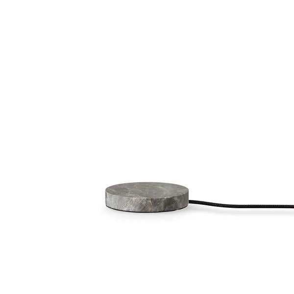 Trip 2 Table Lamp in Silver / Rose grey marble charging base with cable