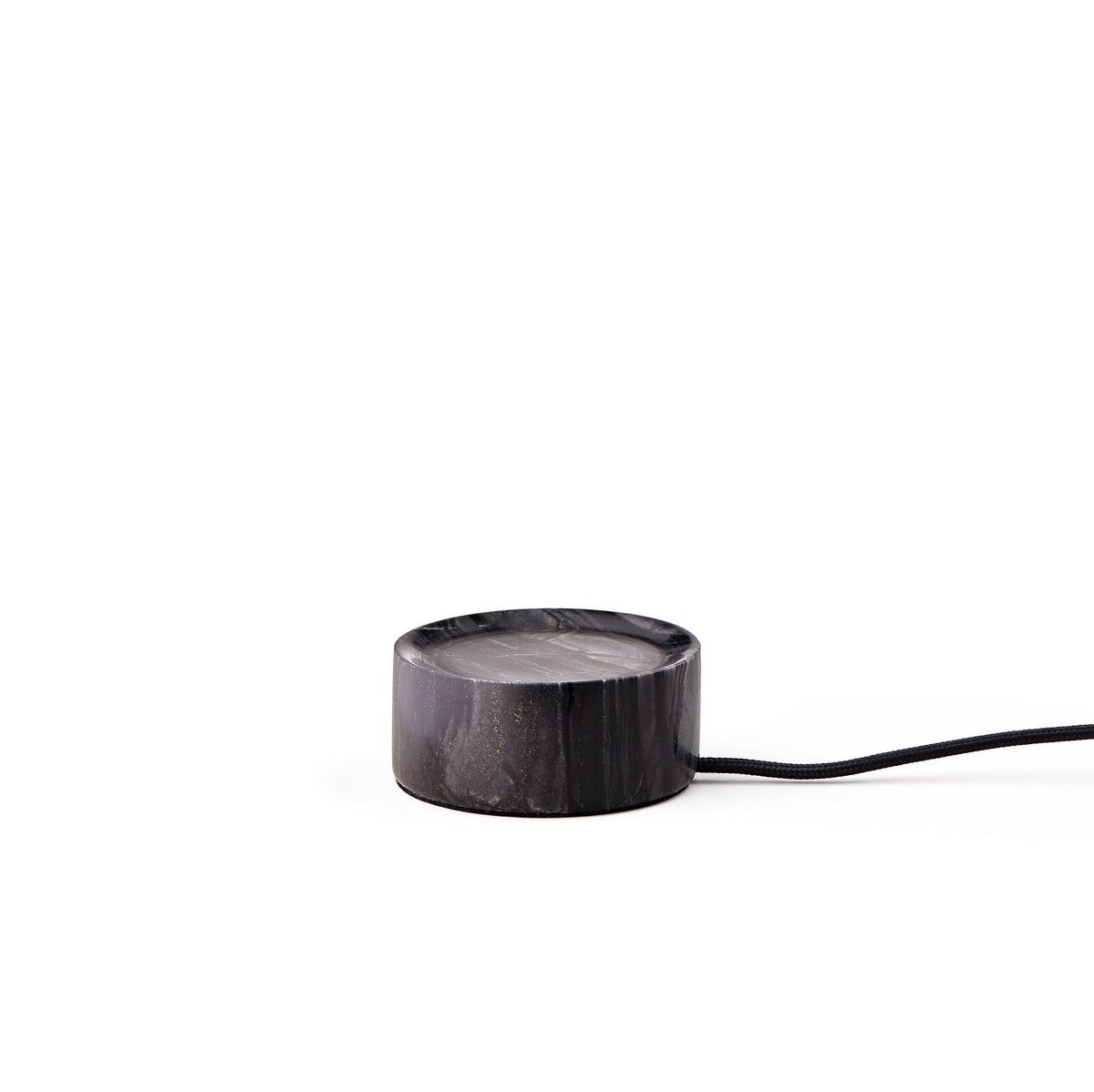 Trip Table Lamp charging base in Charcoal marble with cable