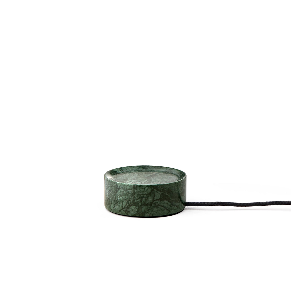 Trip Table Lamp green marble charging base with cable
