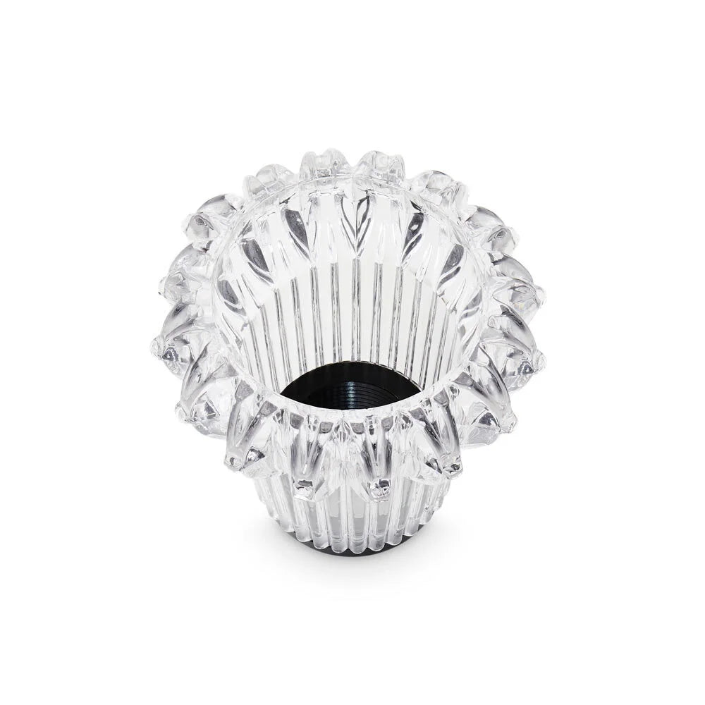 New Wave Eyeball with Black base, angled view showing the dark interior