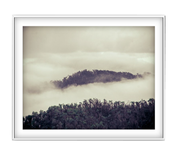 Brume photographic print in White frame