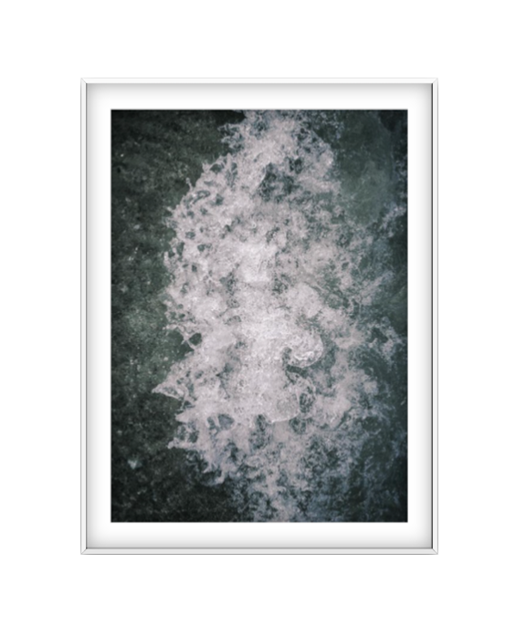 Ecume photographic print in White frame