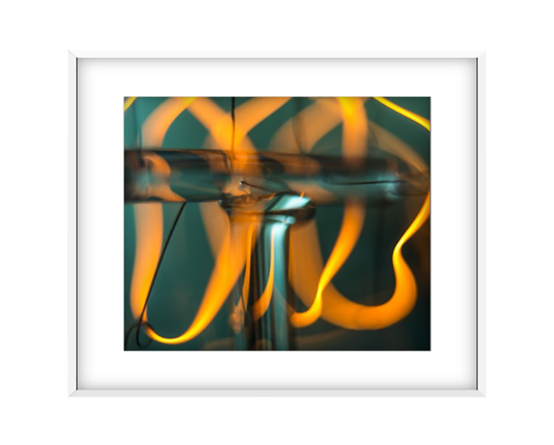 Electric Edison photographic print in White frame