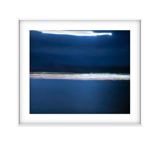 Electric Tartane 2 photographic print in White frame