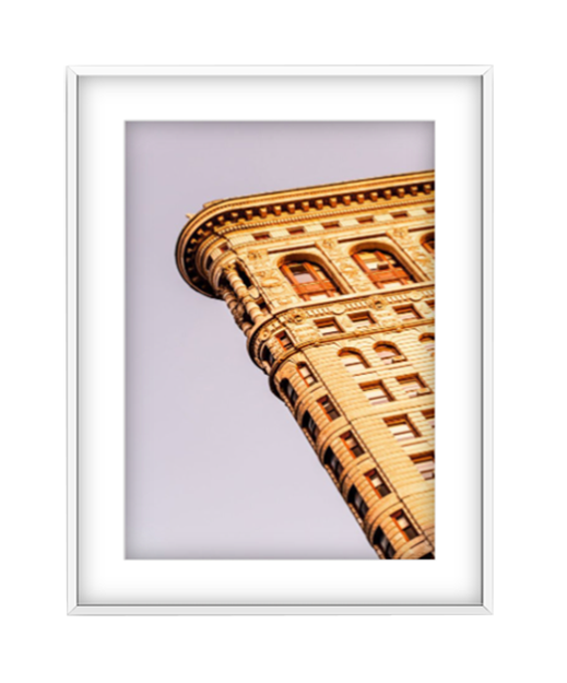 Flatiron photographic print in White frame