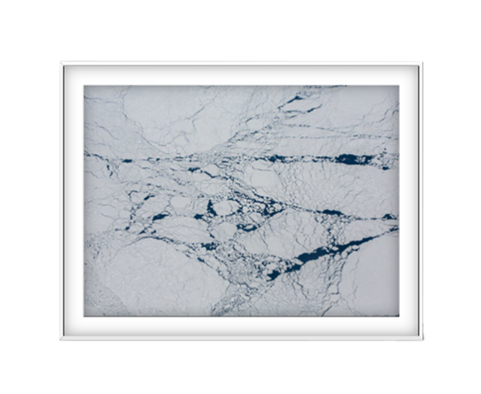 Glacier 2 photographic print in White frame