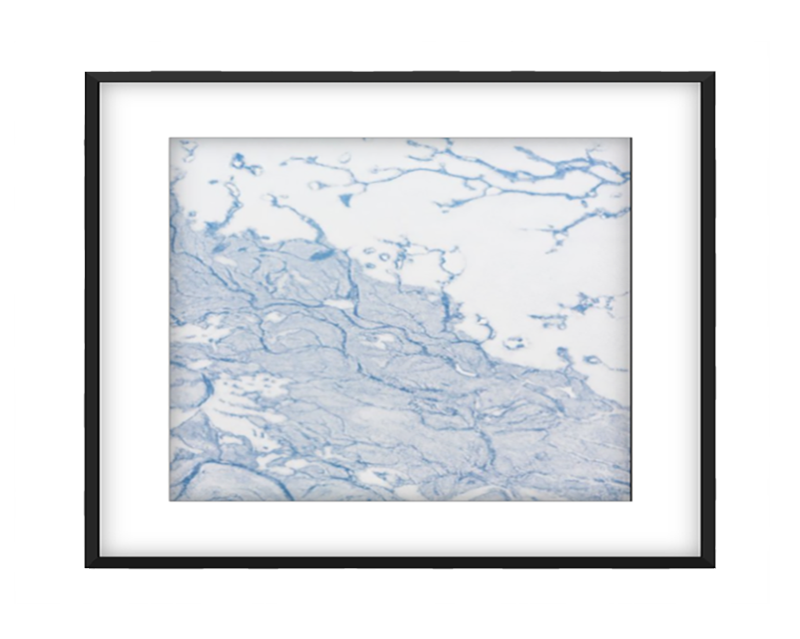 Glacier 3 photographic print in Black frame