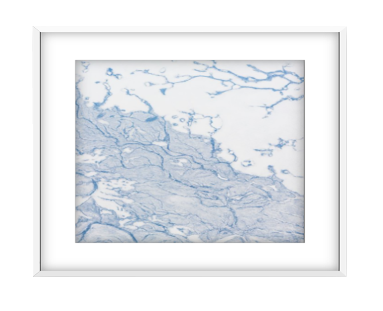 Glacier 3 photographic print in White frame