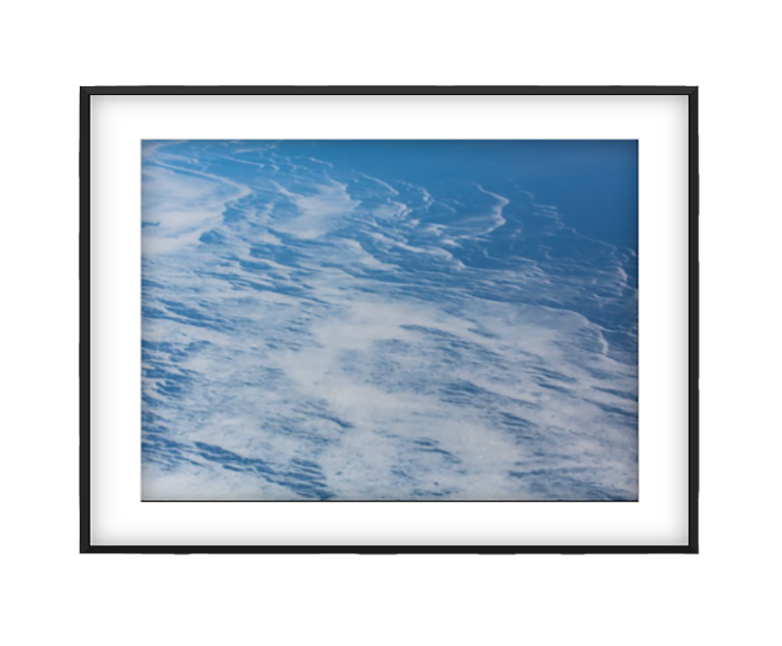 Glacier 4 photographic print in Black frame