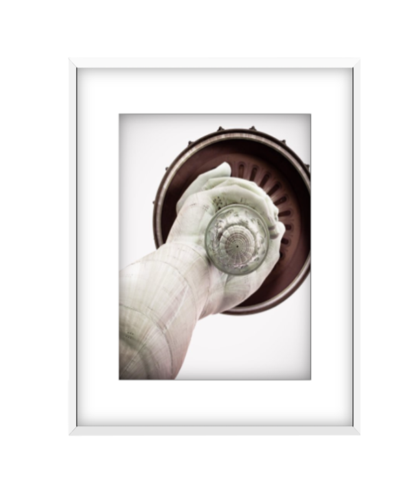 La Torche photographic print in White frame