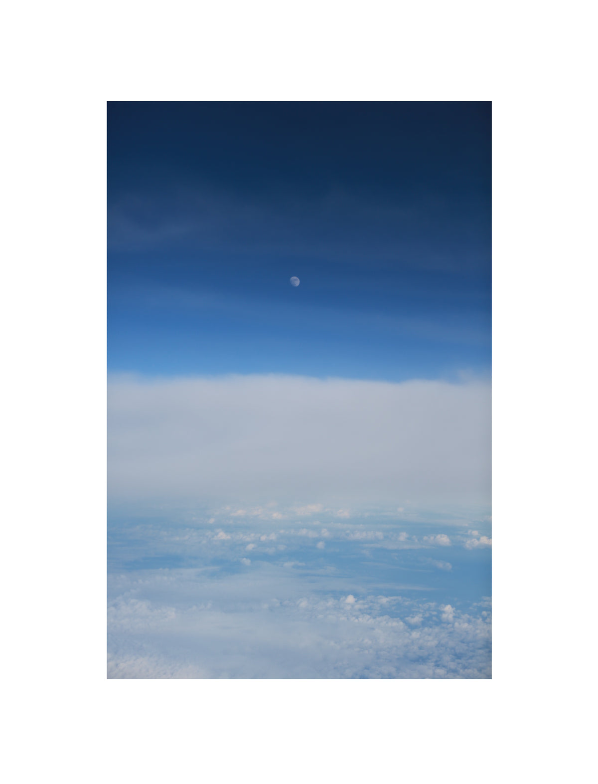 Moon Over Clouds photographic print in Acrylic frame
