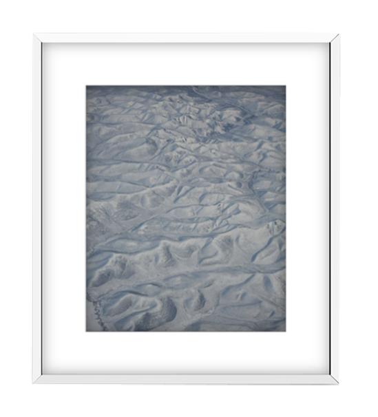 Sel photographic print in White frame