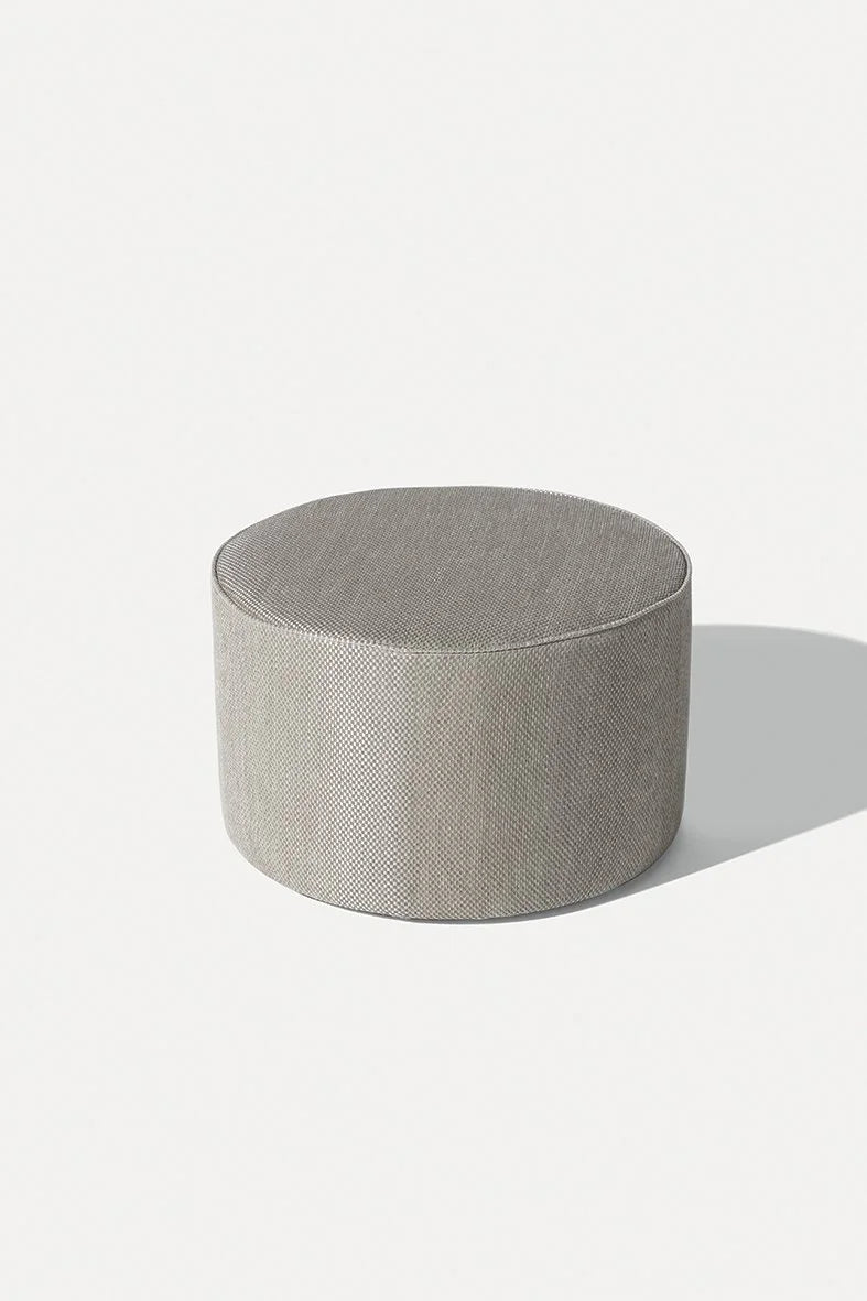 Muffin Pouf in taupe, low round size