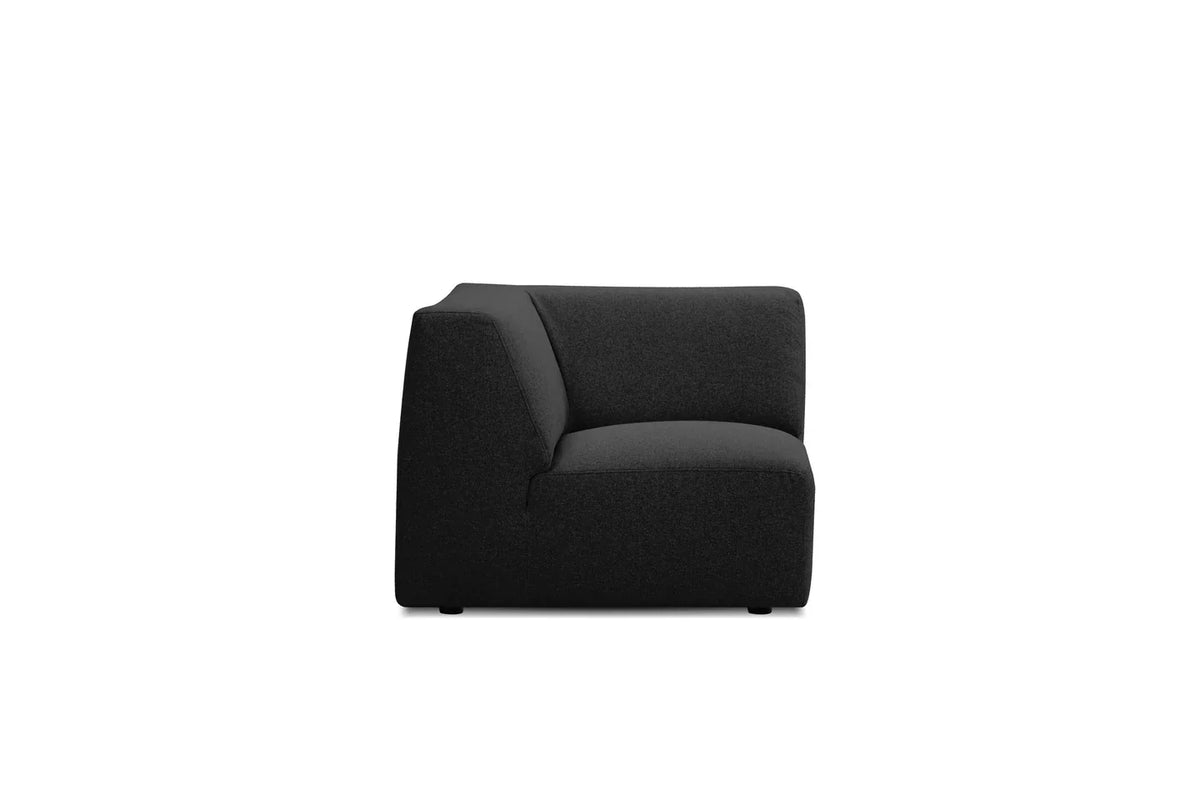 Scoop Sectional Sofa corner piece in Peppercorn Tweed