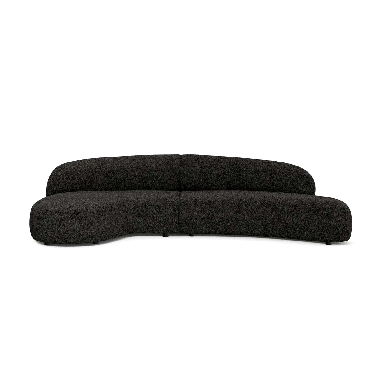 Moritz 2-Piece Sectional - Left-Facing Chaise | Licorice Bouclé by Maison Burgos