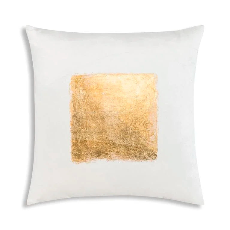 Verona Pillow — Square, Ivory Gold