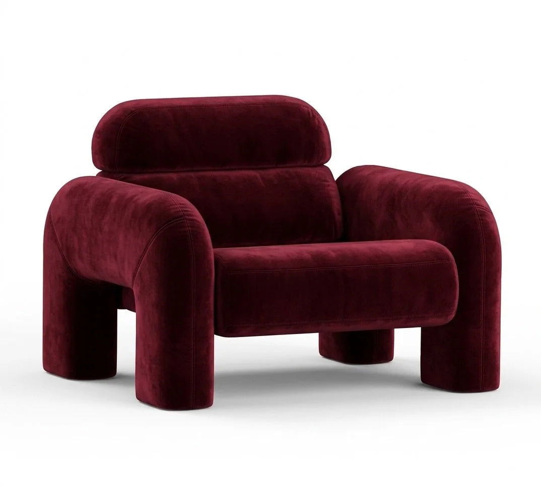 Vertigo Armchair in Fine - Wine