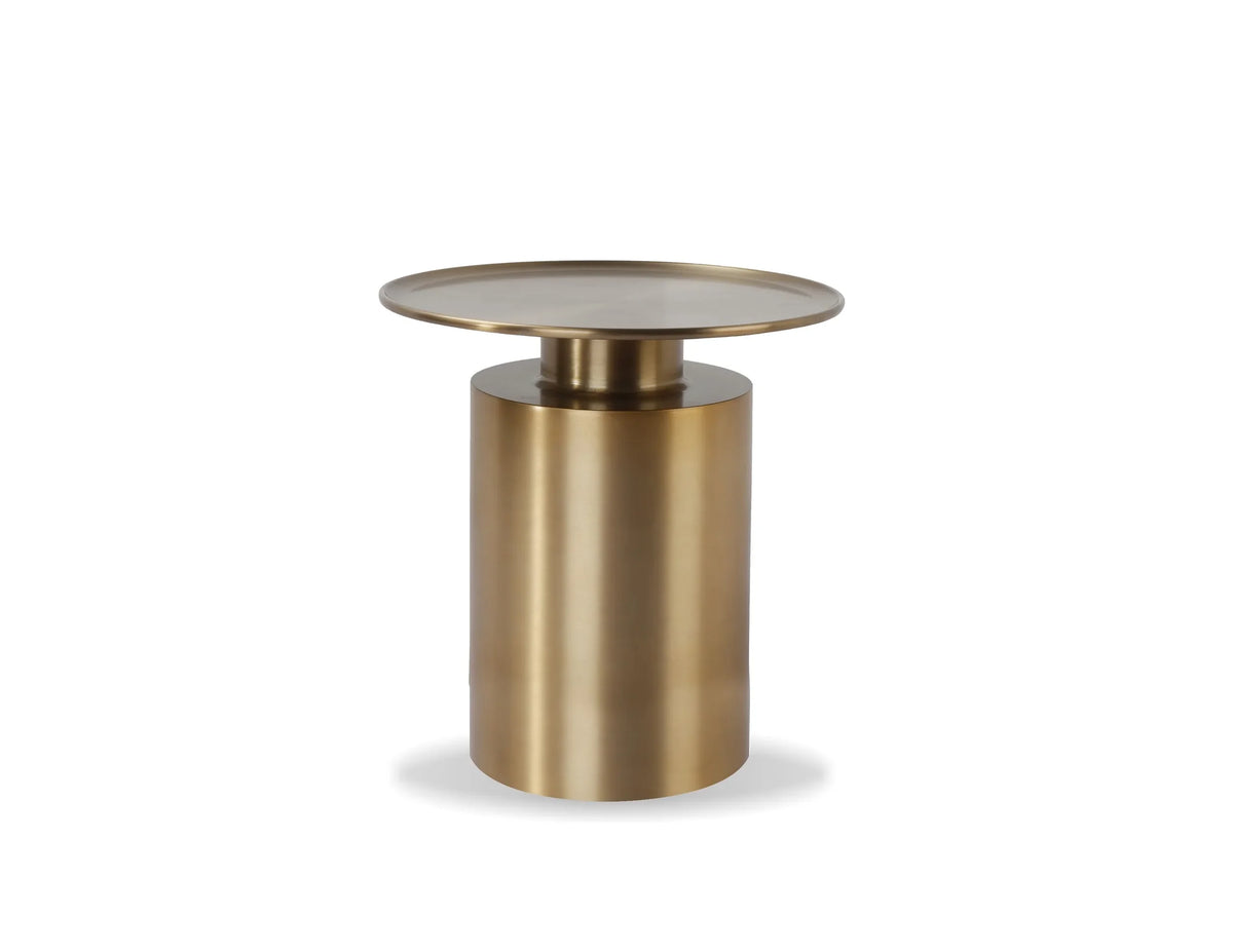 Rook Side Table in Brass