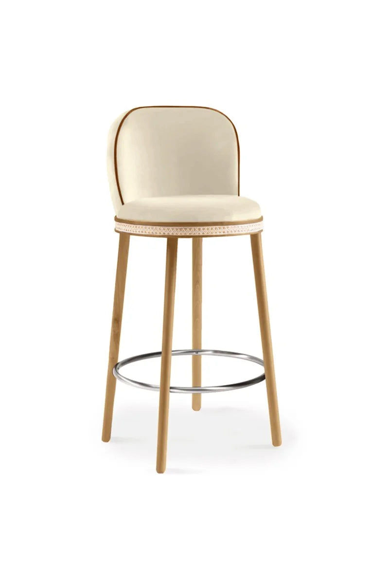 Alma Bar Stool in Natural Oak