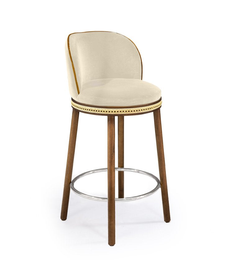 Alma Counter Stool in Natural Walnut