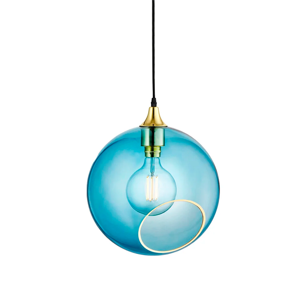 Ballroom XL Blue Pendant Light by Maison Burgos