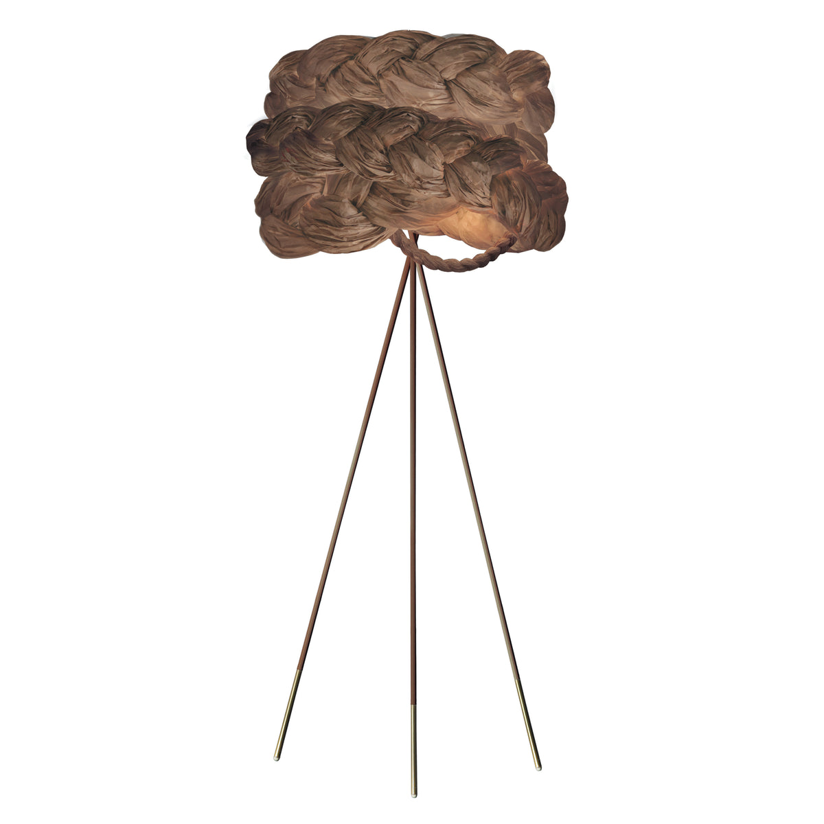 Bride Floor Lamp Medium Brown Paper