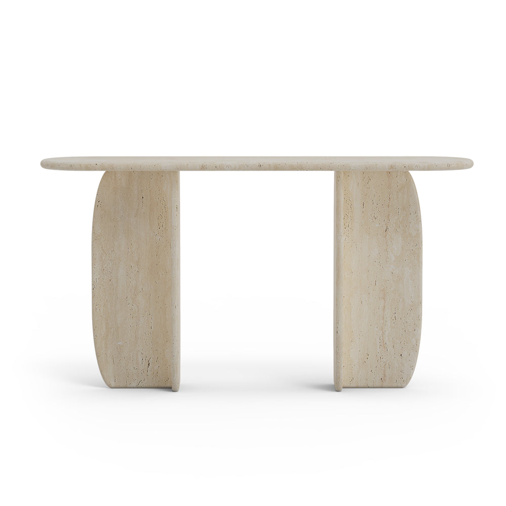 Catus Console Table - Outdoor in Travertine