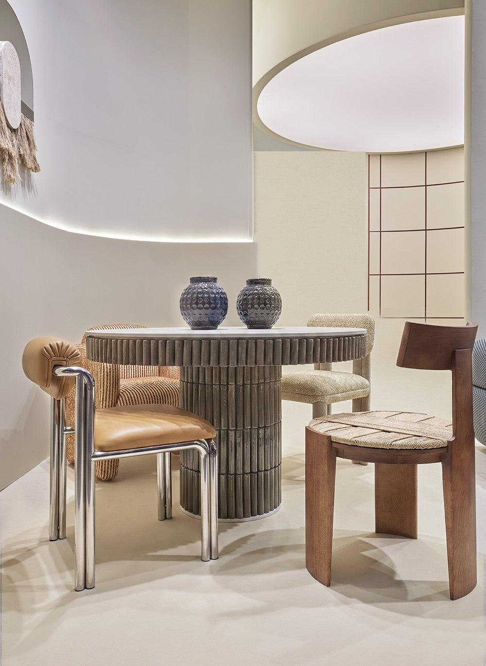 Cubu Chair at a dining table by Maison Burgos