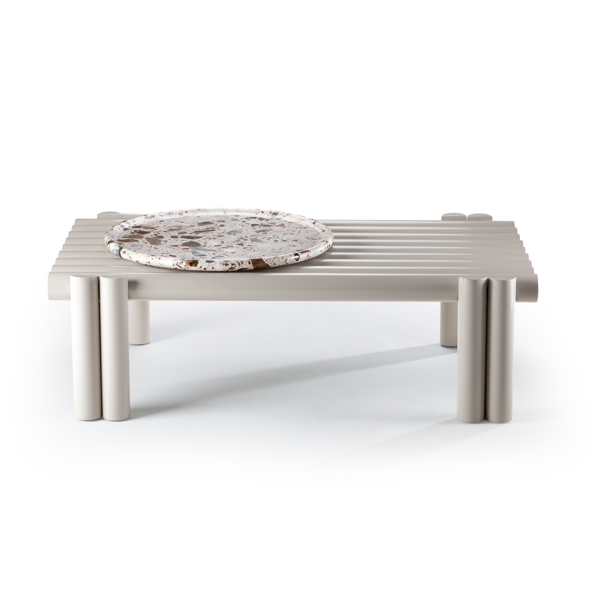 Duna Outdoor Centre Table angled view by Maison Burgos