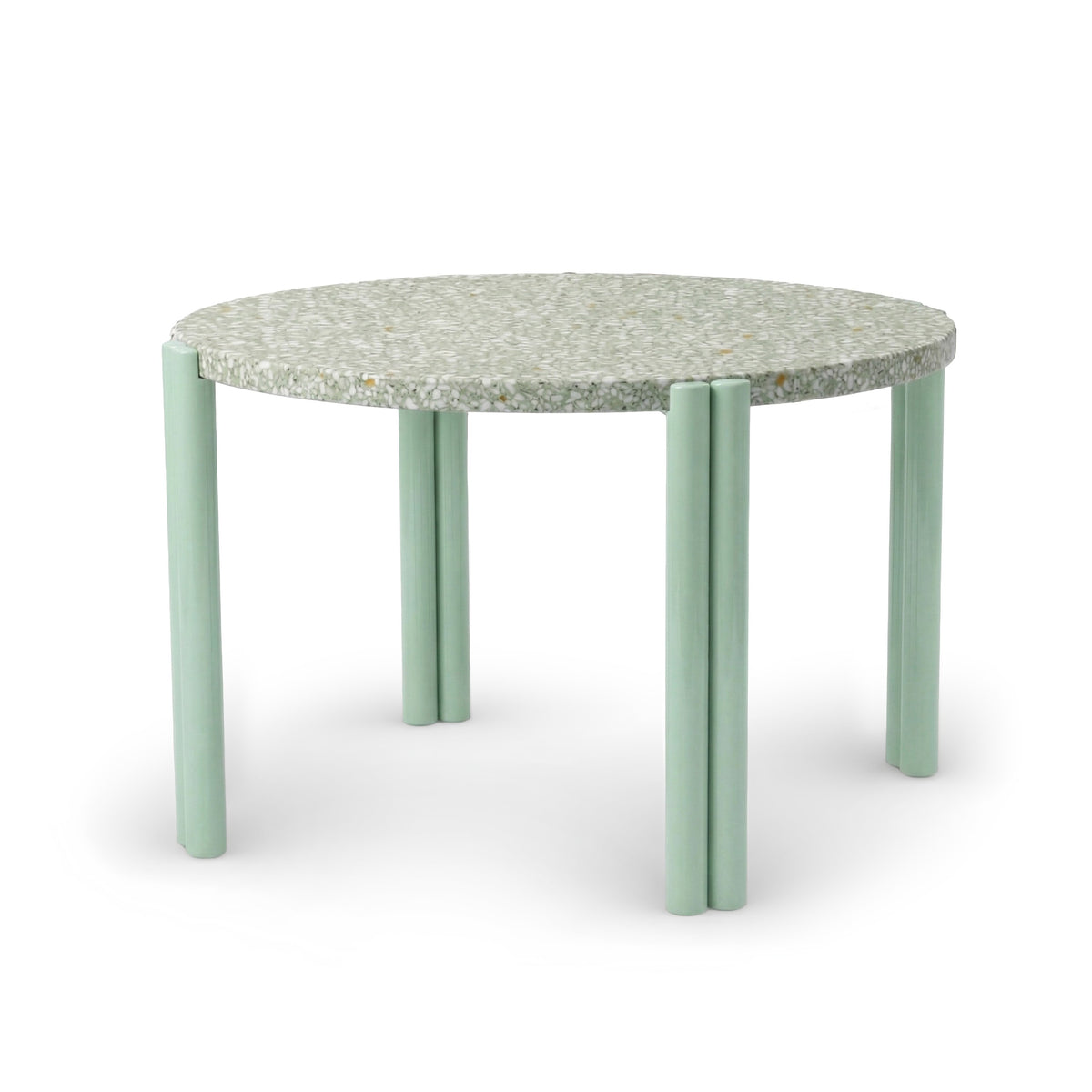 Duna Outdoor Dining Table round top in mint by Maison Burgos