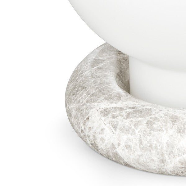 Flora Vase Grey marble base detail by Maison Burgos
