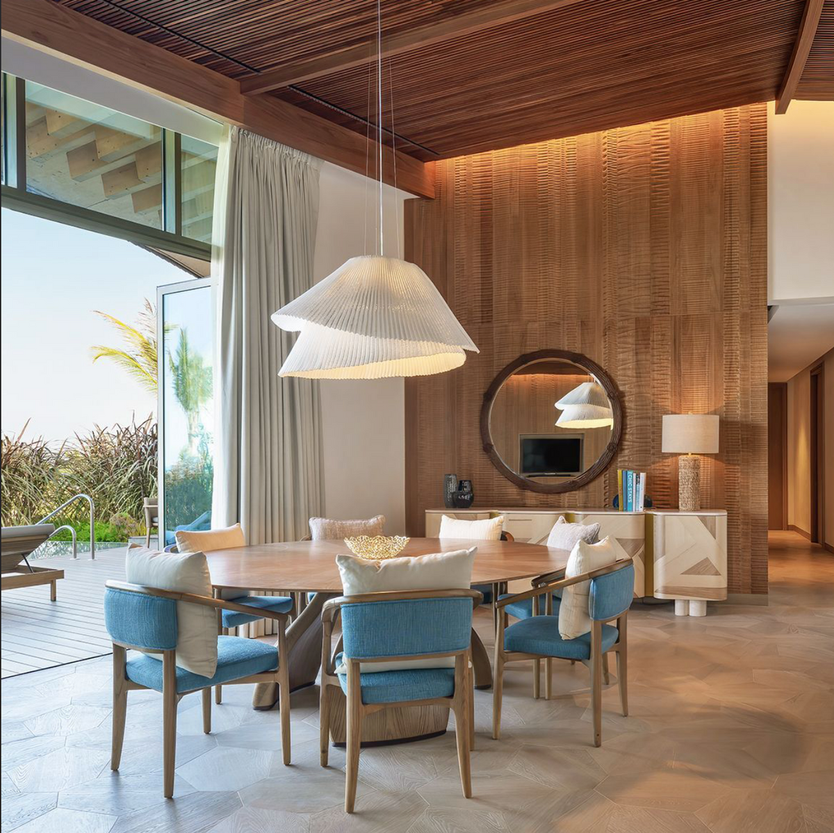 Kisho Sideboard styled in a living room interior by Maison Burgos