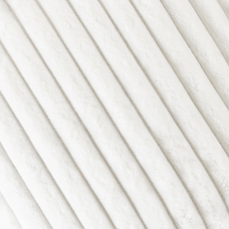 Lux White Fur Pillow, fabric close-up by Maison Burgos