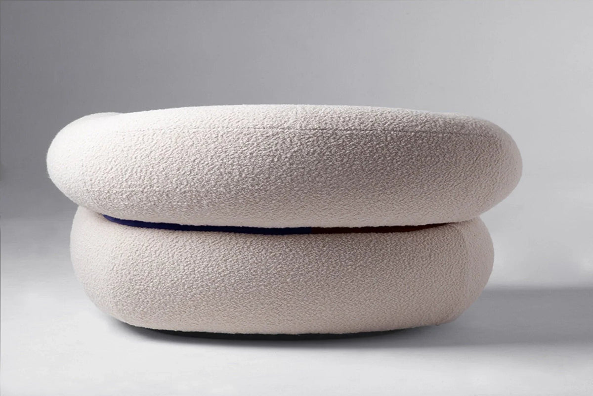 Malibu Sofa in Boucle, back view