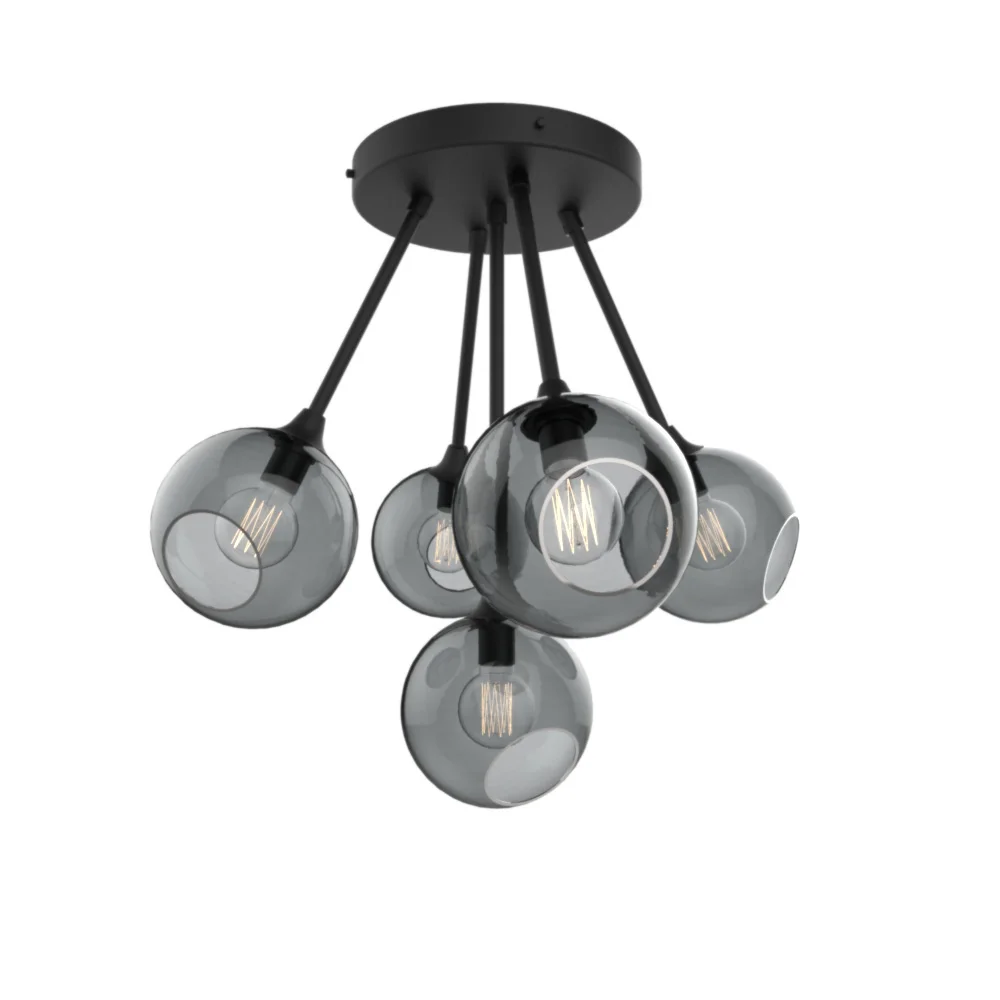 Ballroom Molecule Chandelier — Black, Smoke