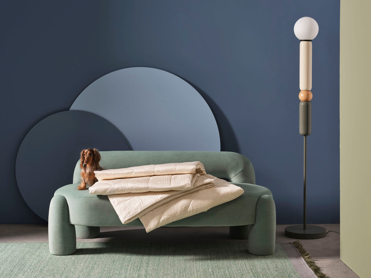 Marlon Daybed - 02 in mohair velvet styled in a interior by Maison Burgos