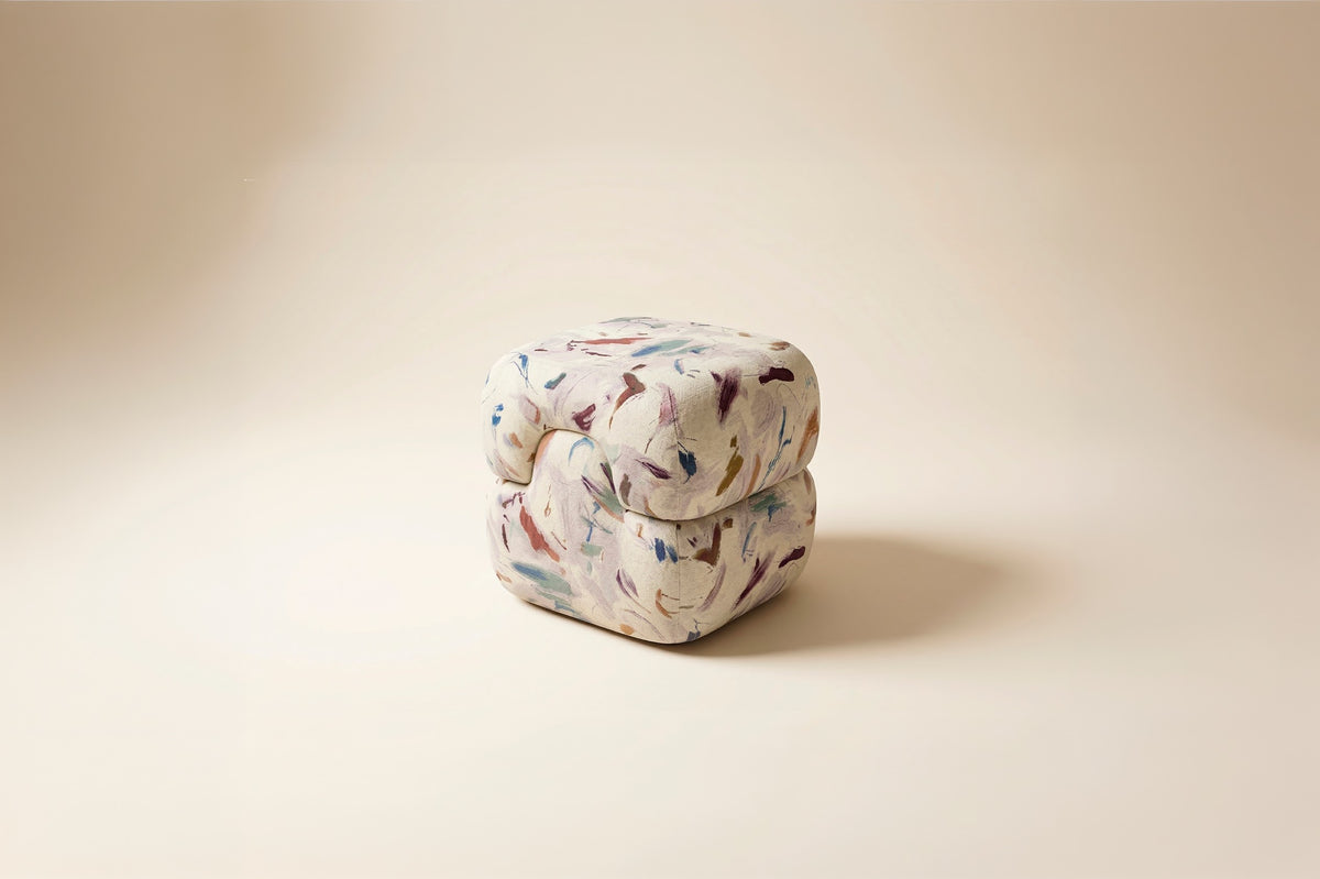 Mosaico Pouf pigment outdoor multi by Maison Burgos