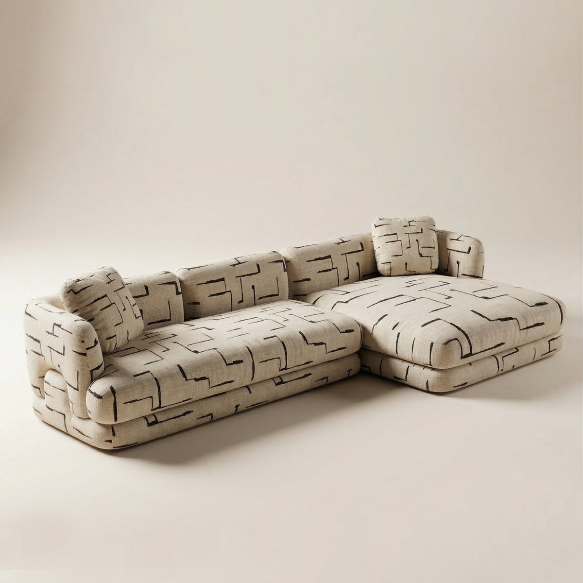 Mosaico Sectional Sofa Composition 2 patterned studio by Maison Burgos