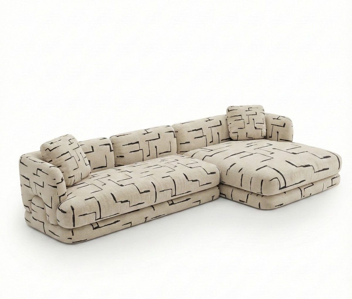 Mosaico Sectional Sofa Composition 2 patterned white by Maison Burgos