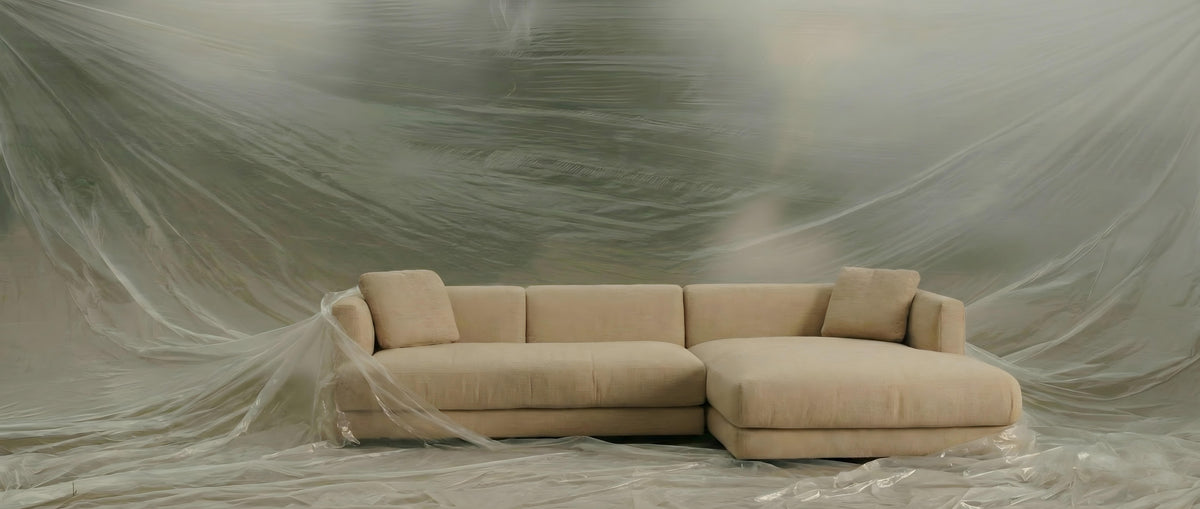 Mosaico Sectional Sofa Composition 2 sand lifestyle by Maison Burgos