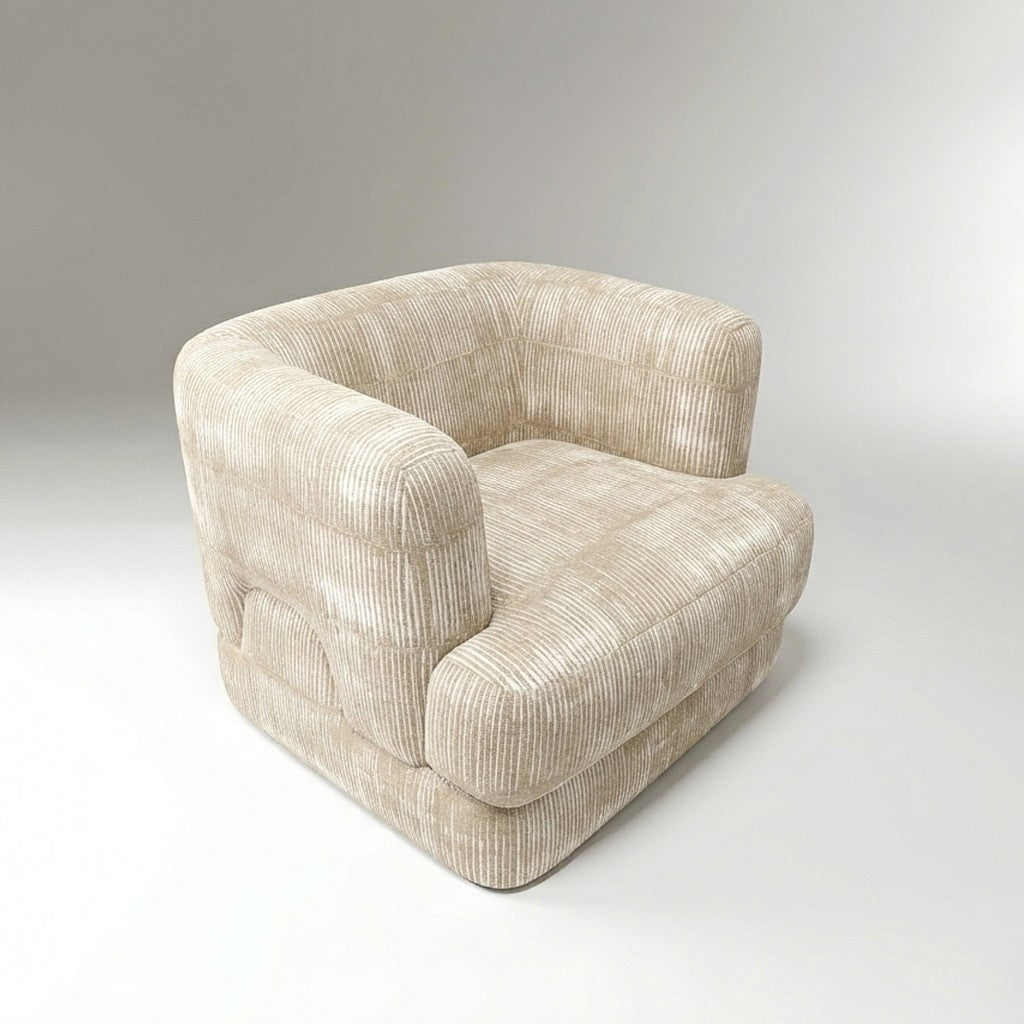 Mosaico Armchair ivory chenille by Maison Burgos