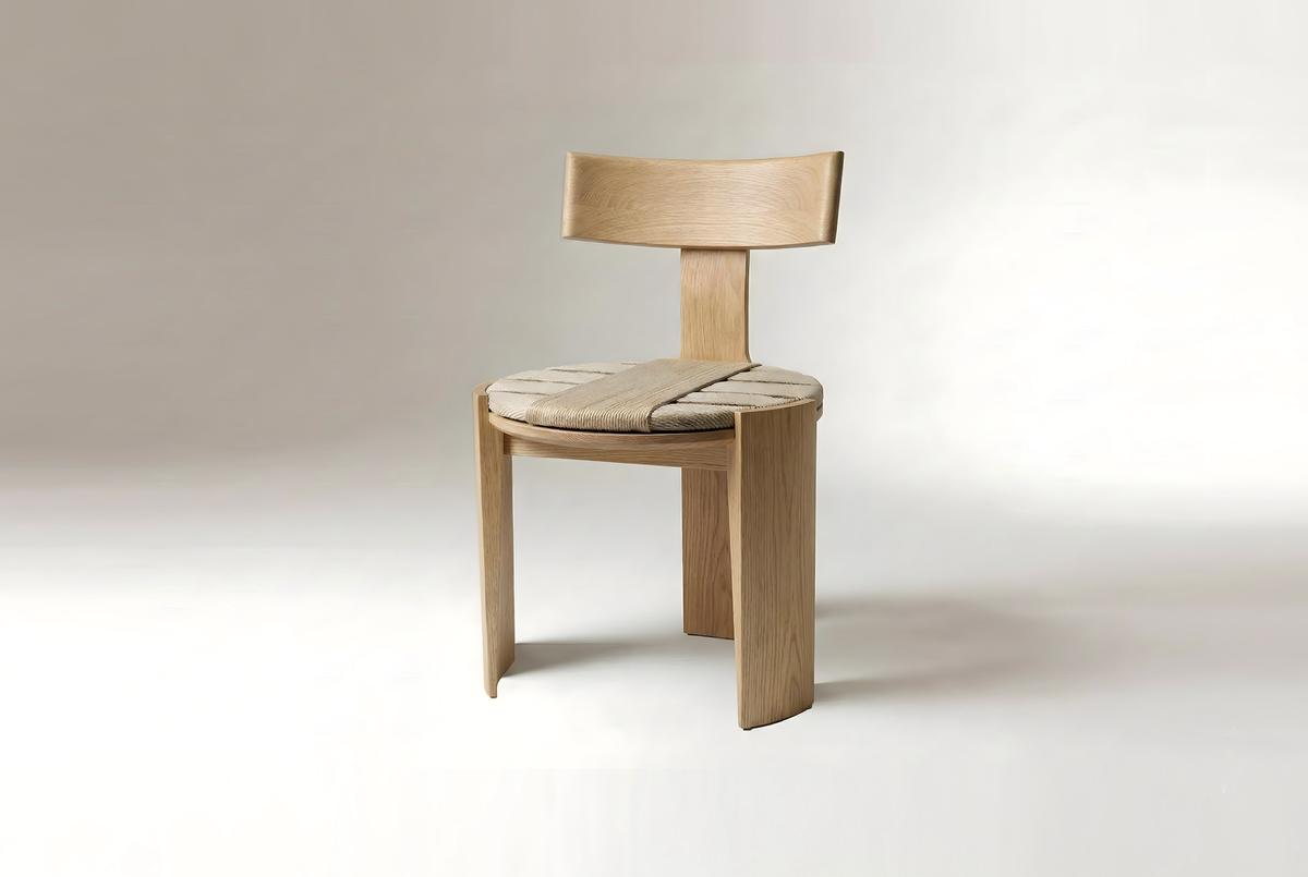 Nest Dining Chair in light ash finish by Maison Burgos