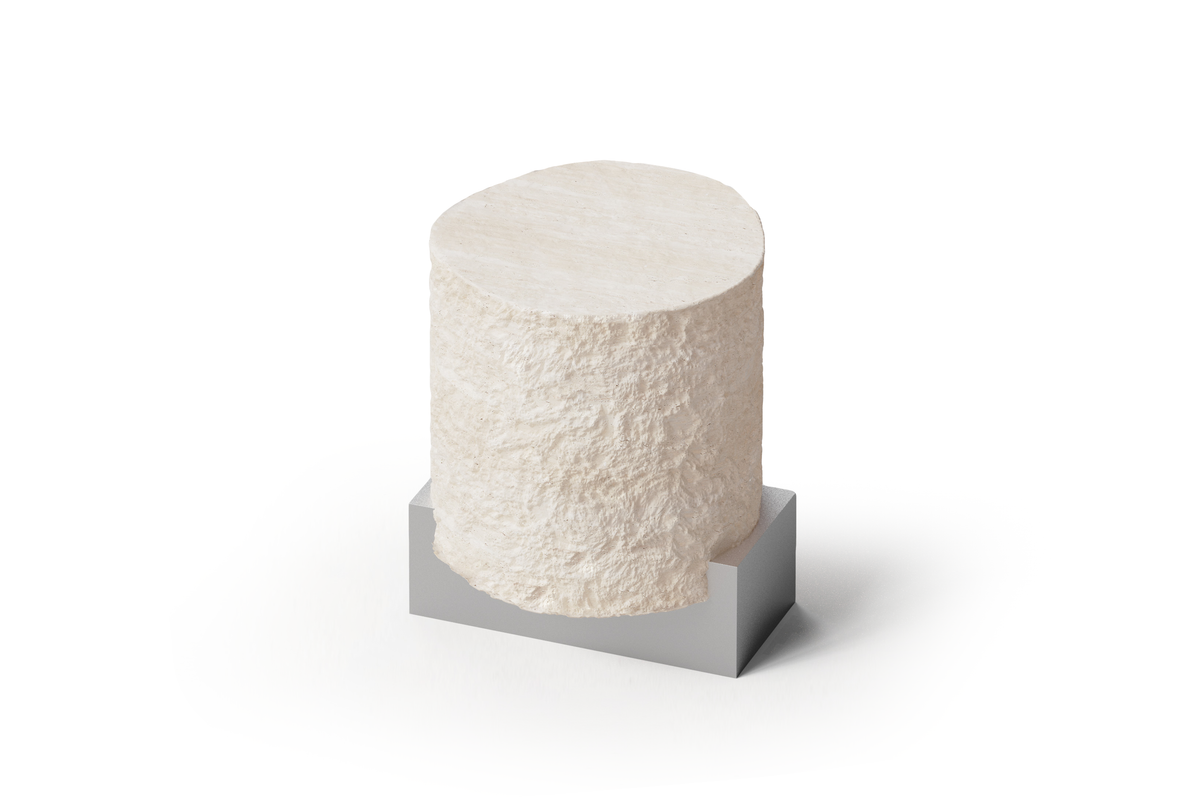 On The Rocks Side Table on a white background by Maison Burgos