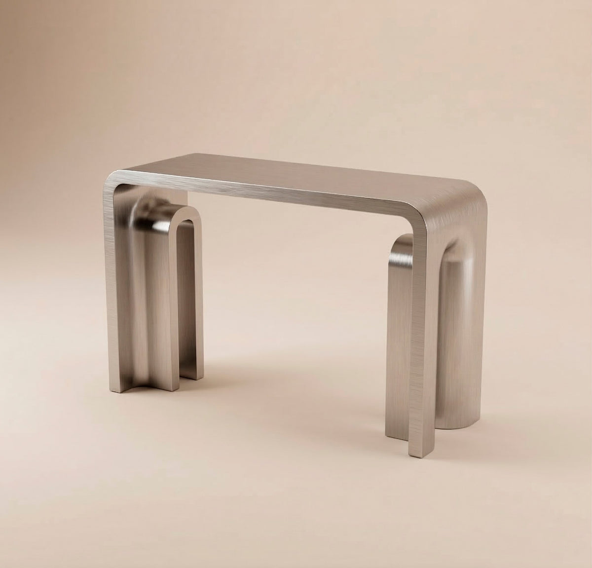 Pliè Console angled view by Maison Burgos